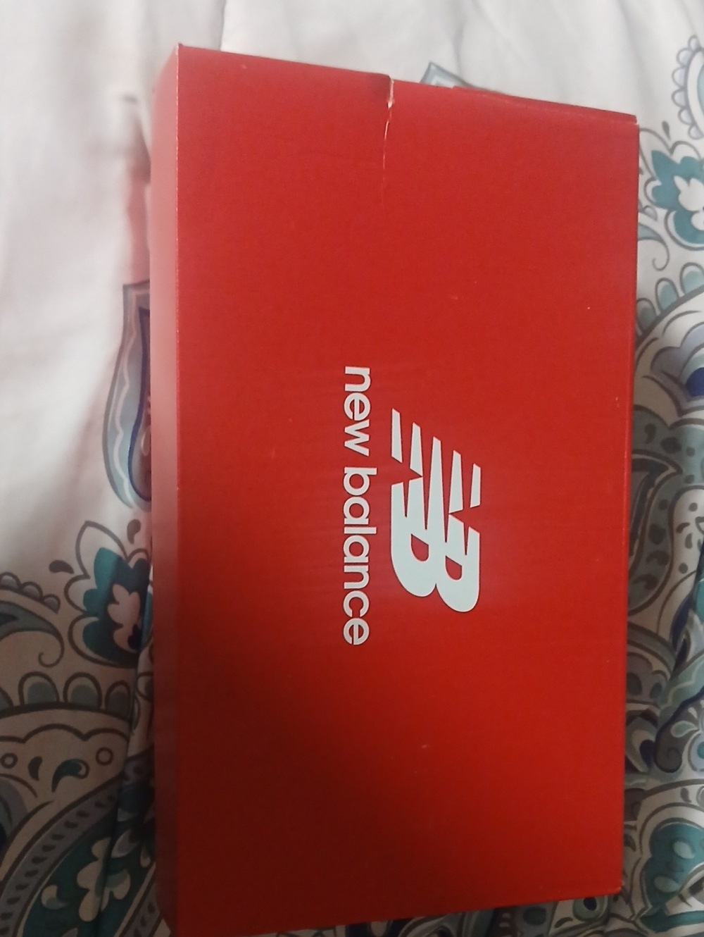 New Balance Red Box with White NB Logo